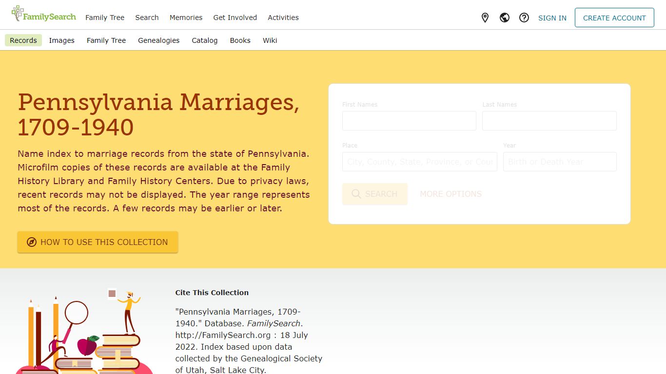 Pennsylvania Marriages, 1709-1940 • FamilySearch